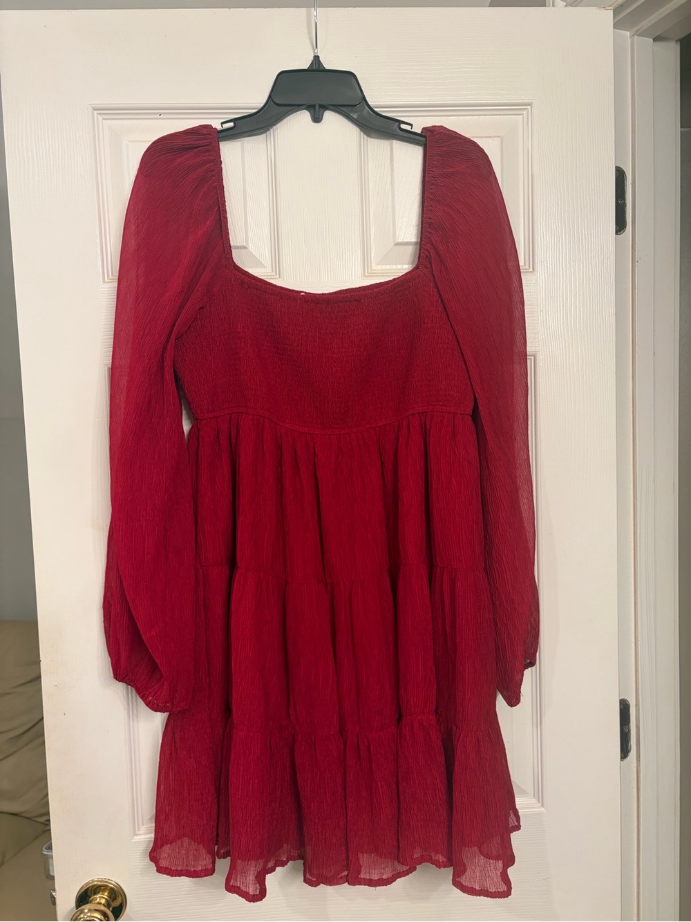Altar’d State Long Sleeve Tiered Mini Dress
